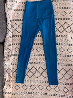 FANKA High-Waist Blue- Teal Shaping Leggings Sz S NWOT